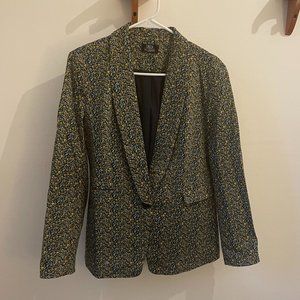 Lucca Couture for Wildfang Navy Floral Suit Size L